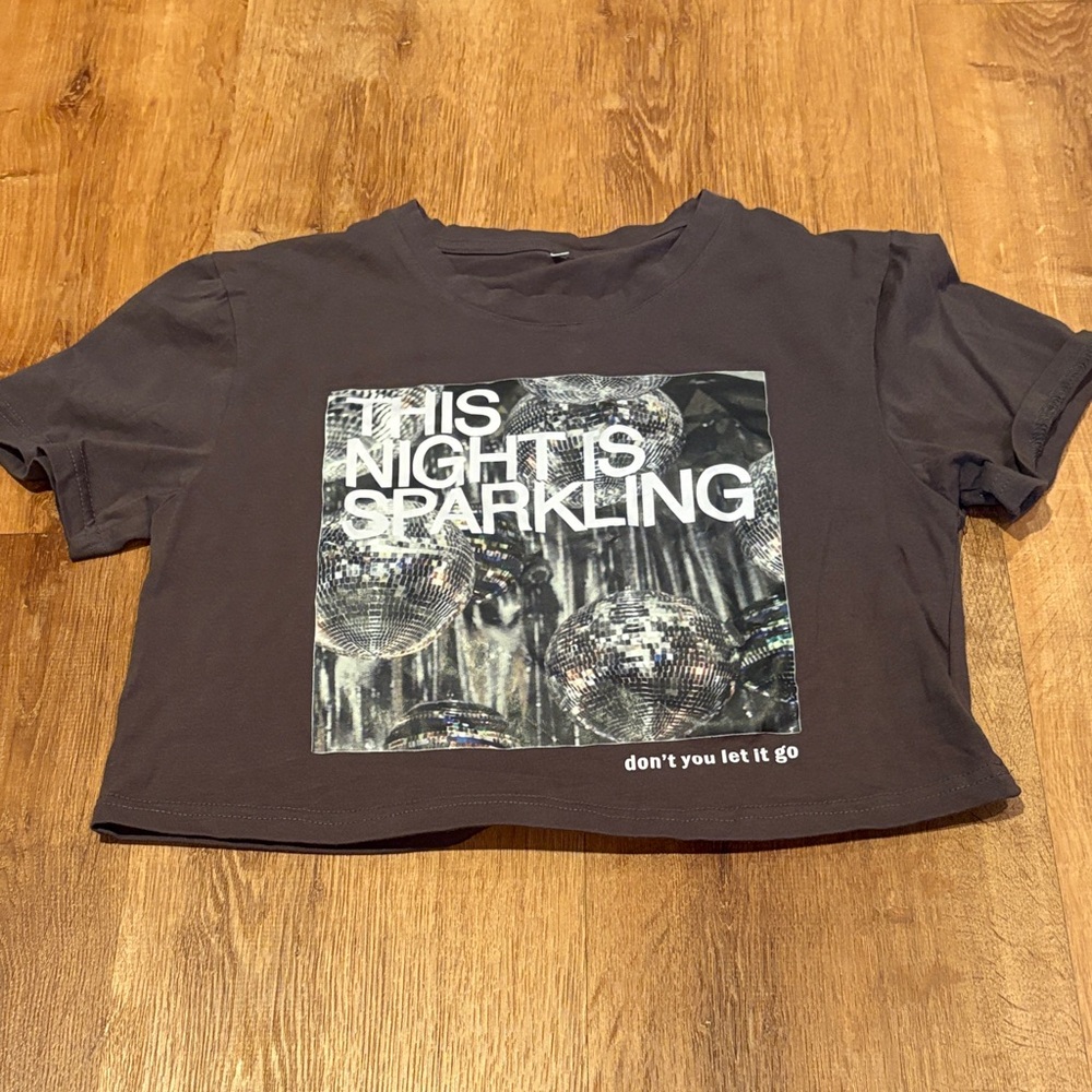 Taylor Swift Themed Graphic Crop Top
